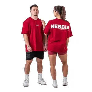 Nebbia Oversized tričko GYM ESSENTIALS 381 - XXL - červená obraz