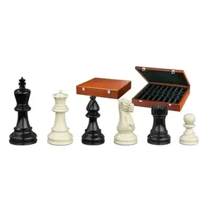 Philos Spiele Official Tournament černo-bílé lakované šachové figurky v dřevěném boxu obraz