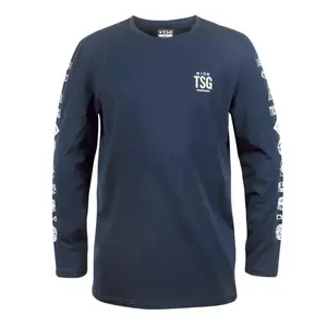 TSG Tričko Logo Sleeve dlouhý rukáv Midnight Blue - S obraz