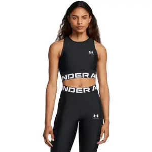Under Armour HeatGear Rib Tank-BLK 2025 dámský sportovní top - Velikost XS obraz