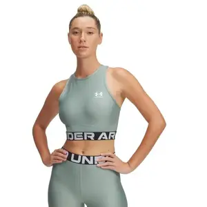 Under Armour HeatGear Rib Tank-GRN 2025 dámský sportovní top - Velikost XS obraz