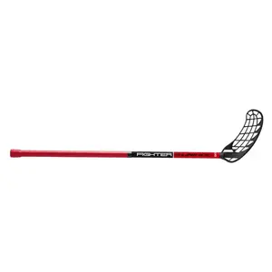 Unihoc Florbal hůl FIGHTER 35 - 96 CM - rovná - červená/černá - Oboustranná obraz