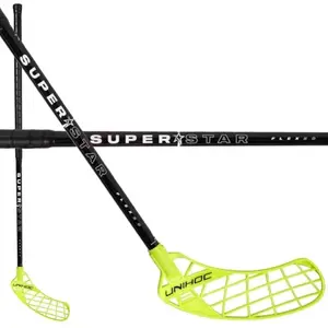 Unihoc Florbalová hůl Basic Superstar 30 - 100 cm - černá/žlutá - Levá obraz