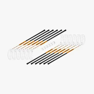 Unihoc sada holí Street 35 (12 holí + 6 míčků) - 87 cm - oranžová/bílá - oboustr. obraz