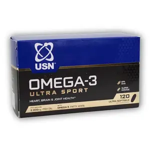 USN Ultra sport Omega 3 softgels 120 tablet obraz