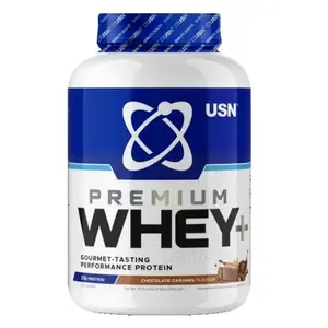 USN Whey+ Premium Protein 2000g - Čokoláda, Karamel obraz