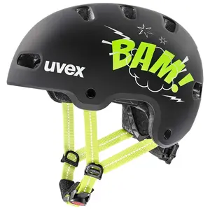 Uvex Kid 4 Style Bam Black - Lime Matt - 51-55 cm obraz
