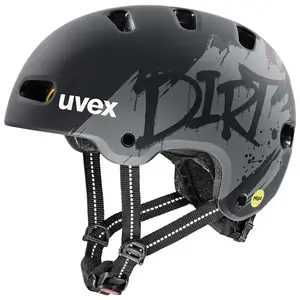Uvex Kid 4 Style Mips Dirt Black Matt - 51-55 cm obraz