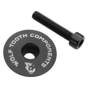 Wolf Tooth krytka Ultralight Stem Cap Flat Černá obraz