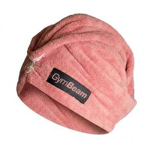 GymBeam Ručník na vlasy Pink obraz