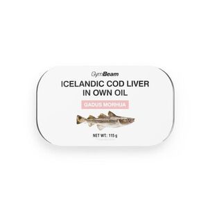 GymBeam Icelandic cod liver in own oil obraz