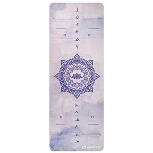 Premium semišová podložka na jógu Sportago 185x68x0, 15 cm - Levandulový zen obraz
