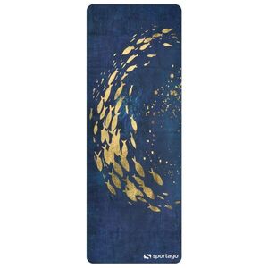 Premium semišová podložka na jógu Sportago 185x68x0, 15 cm - Zlatý Proud obraz