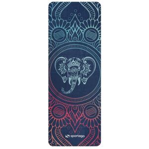 Premium semišová podložka na jógu Sportago 185x68x0, 15 cm - Sloní Moudrost obraz