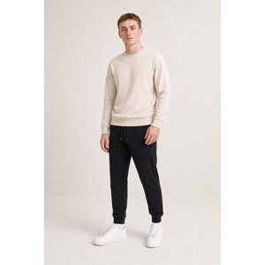 Set Černé Tepláky Jogger & Ekru Mikina obraz