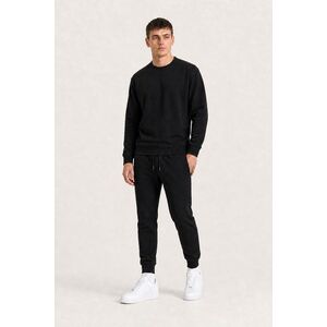 Set Tepláky Jogger & Mikina v Černé Barvě obraz