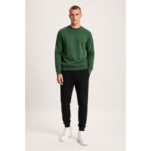 Set Černé Tepláky Jogger & Zelená Mikina obraz