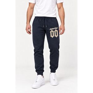 Tepláky Jogger, Barva Modrá, s Potiskem Double Zero obraz