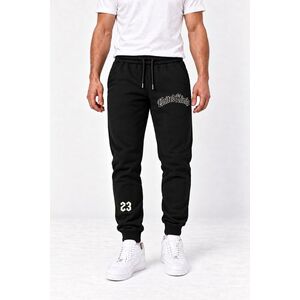 Tepláky Jogger, Barva Černá, s Potiskem Gothic 23 obraz