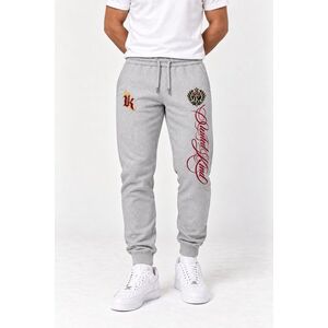 Tepláky Jogger, Barva Šedá, s Potiskem Heritage Crest obraz