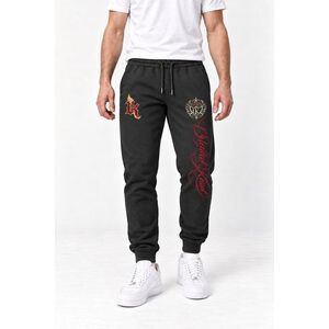 Tepláky Jogger, Barva Železitá Šedá, s Potiskem Heritage Crest obraz