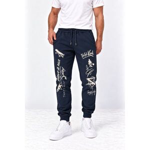 Tepláky Jogger, Barva Modrá, s Potiskem Have a Nice Day obraz