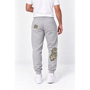 Tepláky Jogger, Barva Šedá, s Potiskem Sage Botanical obraz