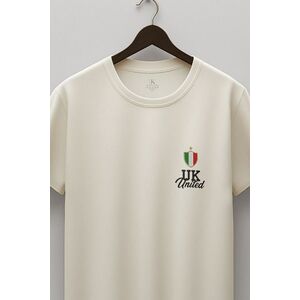 Tričko, Barva Ekru, s Potiskem Italia Token obraz