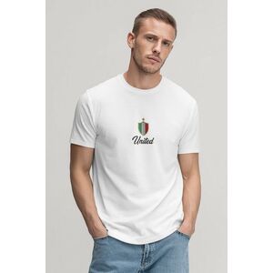 Tričko, Barva Bílá, s Potiskem Italia Token Centered obraz