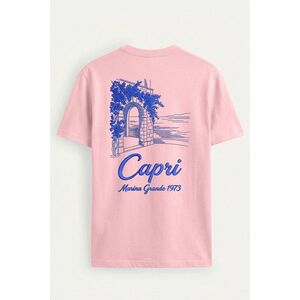 Tričko, Barva Růžová, s Potiskem Capri Blue Gate obraz