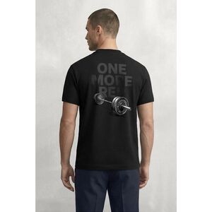 Tričko, Barva Černá, s Potiskem Tonal Barbell Rep obraz
