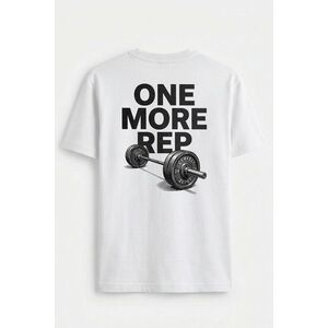 Tričko, Barva Bílá, s Potiskem Tonal Barbell Rep obraz