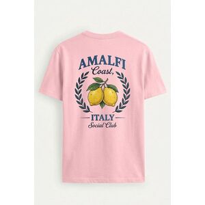 Tričko, Barva Růžová, s Potiskem Amalfi Lemon Crest obraz