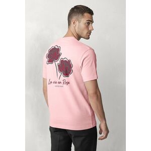 Tričko, Barva Růžová, s Potiskem La Vie En Rose Pair obraz