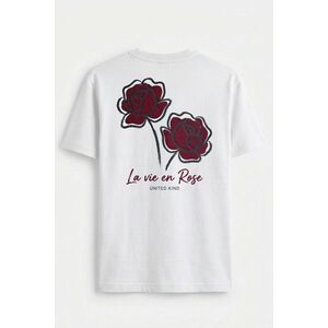 Tričko, Barva Bílá, s Potiskem La Vie En Rose Pair obraz