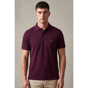 Polo Tričko, Barva Bordó, s Potiskem Gold Laurel Crest obraz