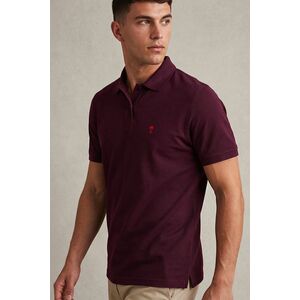Polo Tričko, Barva Bordó, s Potiskem Red Palm Icon obraz