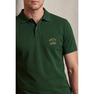 Polo Tričko, Barva Zelená, s Potiskem Royal Club Label obraz