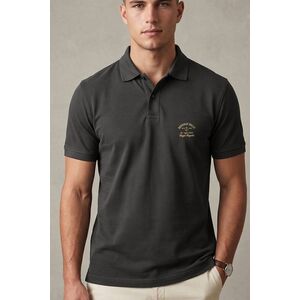 Polo Tričko, Barva Železitá Šedá, s Potiskem Royal Club Label obraz