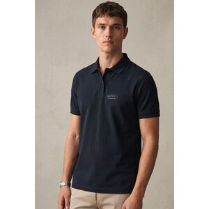 Polo Tričko, Barva Modrá, s Potiskem Monaco Royal Script obraz