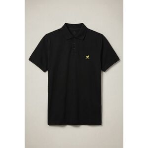 Polo Tričko, Barva Černá, s Potiskem Lemon Label obraz