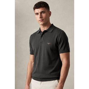 Polo Tričko, Barva Železitá Šedá, s Potiskem Italia Green Script obraz