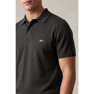 Polo Tričko, Barva Železitá Šedá, s Potiskem Mountain Peak Icon obraz
