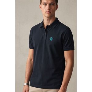 Polo Tričko, Barva Modrá, s Potiskem Blue Flower Icon obraz