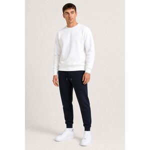 Set Modré Tepláky Jogger & Bílá Mikina obraz