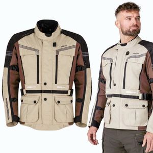Pánská touringová moto bunda BOS Maximum Sand 5XL obraz