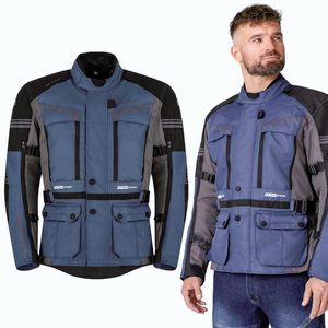 Pánská touringová moto bunda BOS Maximum Blue 5XL obraz