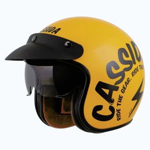 Moto přilba Cassida Oxygen Gear 2.0 žlutá/černá XXL (63-64) obraz