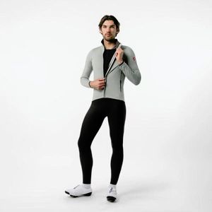 CASTELLI Cyklistická zateplená bunda - ALPHA 150 - šedá/černá obraz