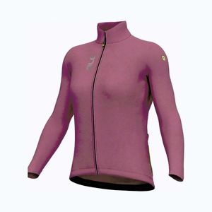ALÉ Cyklistický dres s dlouhým rukávem zimní - PRAGMA FONDO 3.0 - růžová obraz